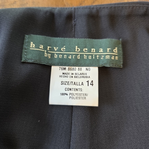 Harve Benard Black Long Straight Pencil Skirt 14 - Picture 6 of 7